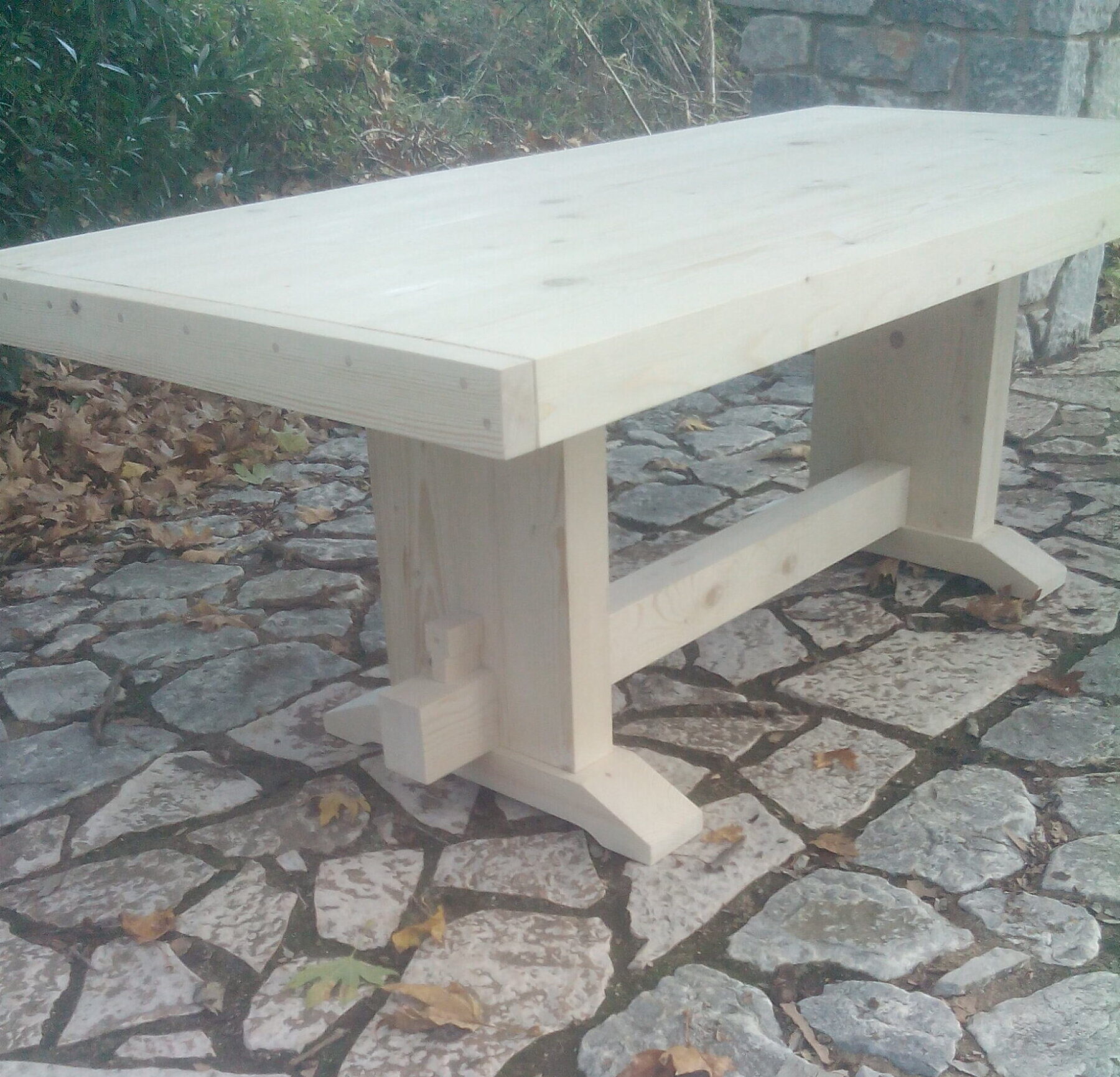 Παραδοσιακό Μοναστηριακό Τραπέζι «Πάρνωνας» 210×90 cm – πόδια και κατασκευή